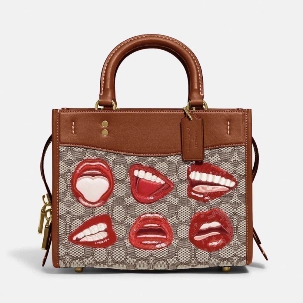Coach X Tom Wesselmann Rogue 25 In Signature Textile Jacquard NWT